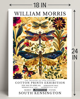 William Morris Inspired Exhibition Art Nouveau Poster