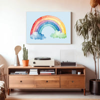 Watercolor Rainbow Delight Poster