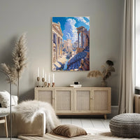 Ancient Roman Ruins: A Timeless Fantasy Poster