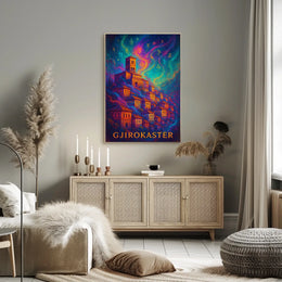 Gjirokastër Enchantment: Mystical Albanian Town Art Poster