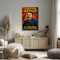 Chester Arthur 21st President Poster Wall Art Decor