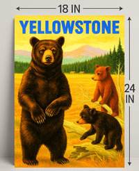 Yellowstone Bears Poster PosterGoat