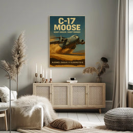 C-17 Globemaster III on Airfield Military Recruitment Poster