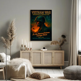 Vietnam War Endurance Reflection Poster