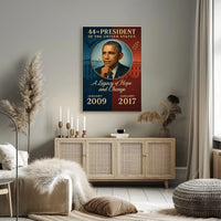 Barack Obama Iconic Portrait Poster in Historical or Presidential Poster