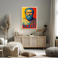 Plato Philosophical Icon Poster