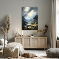 Majestic Mountain Landscape Art Print National Park Poster