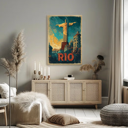 Rio de Janeiro Iconic Landmarks Poster