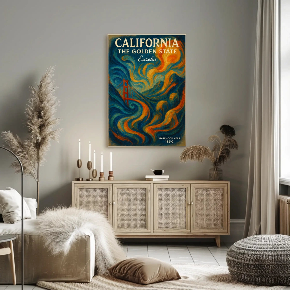 California The Golden State Poster