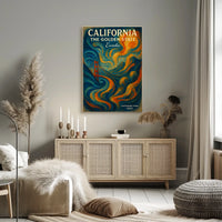California The Golden State Poster