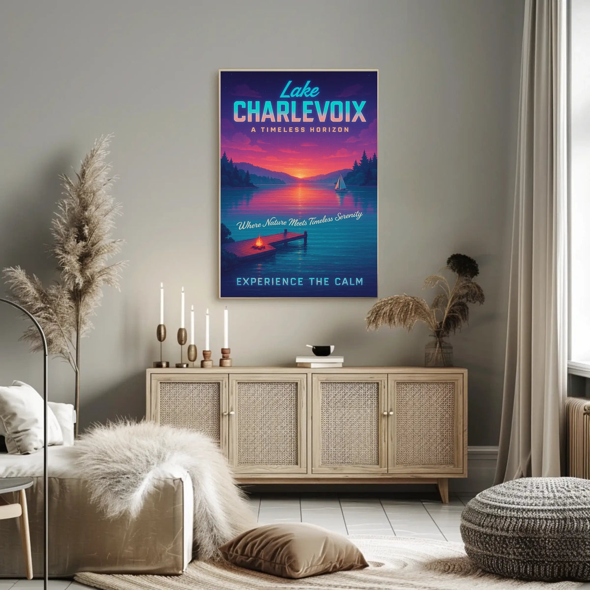Lake Charlevoix A Timeless Horizon Poster
