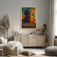 Algeria Vintage Travel Adventure Retro Desert Exploration Travel Poster PosterGoat