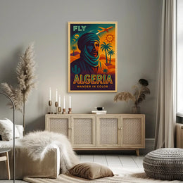 Algeria Vintage Travel Adventure Retro Desert Exploration Travel Poster PosterGoat