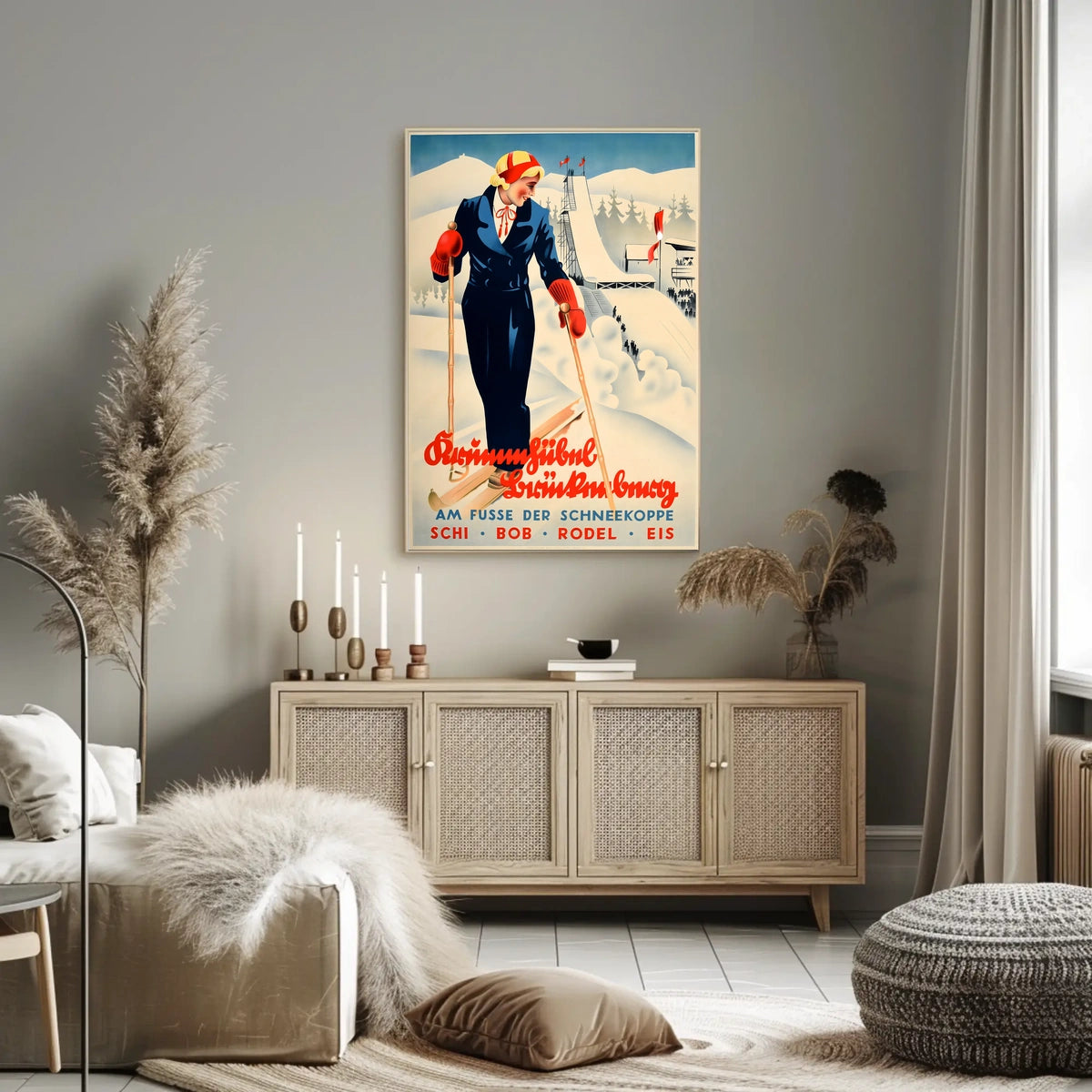 Winter Sports At The Foot Of The Poster