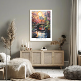 Central Park In Autumn Poster