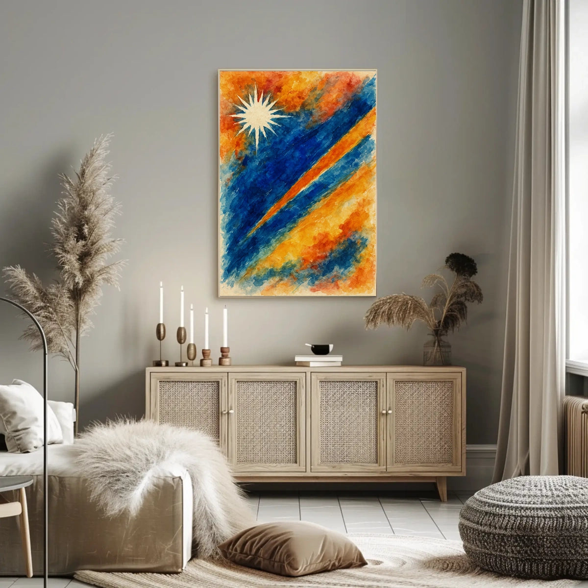 Celestial Burst Poster