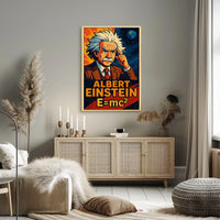 Albert Einstein Scenic Science EMC2 Poster