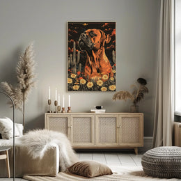 Majestic Canine In The Desert Poster