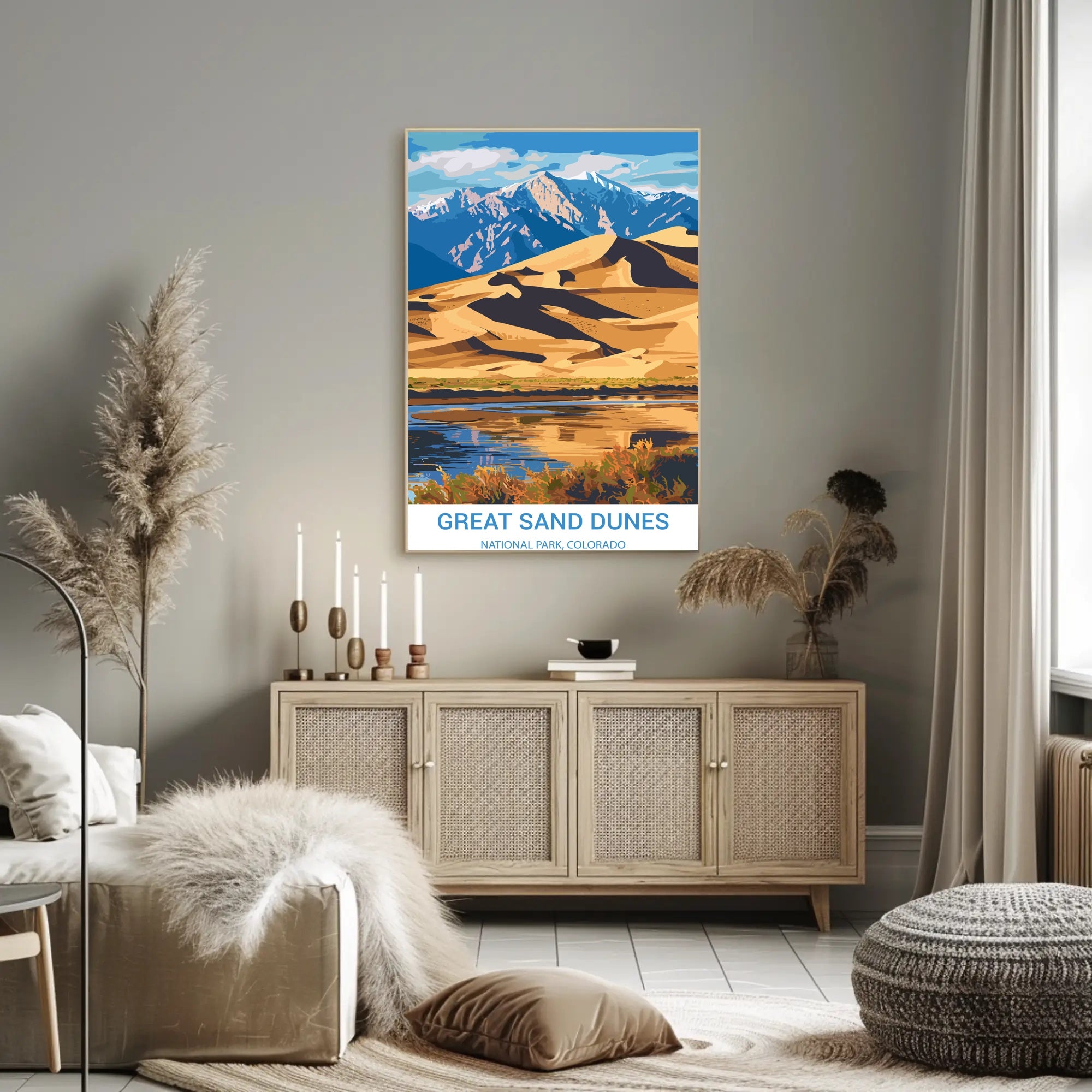 Great Sand Dunes National Park Scenic National Park Poster