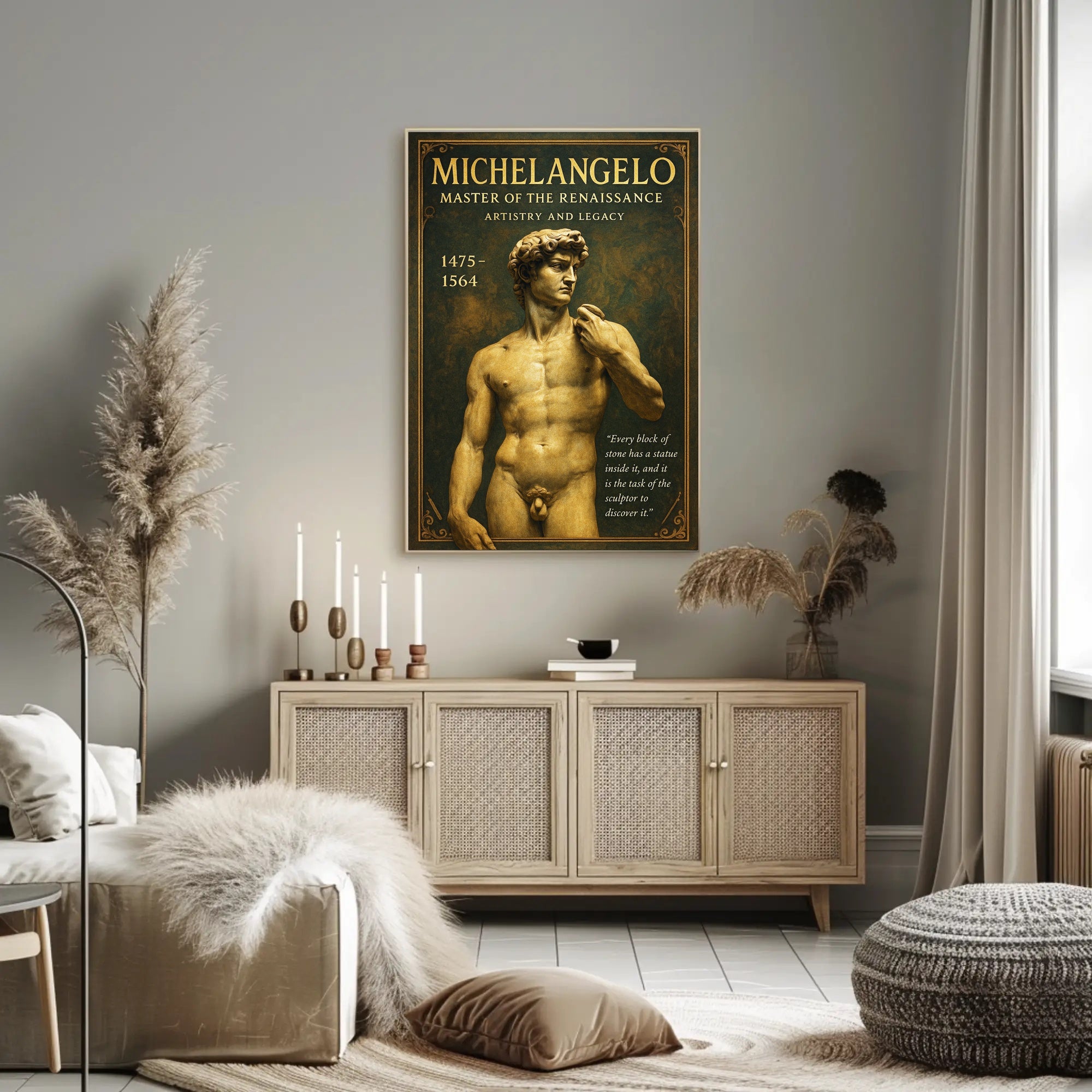 Michelangelo Master of the Renaissance Poster PosterGoat