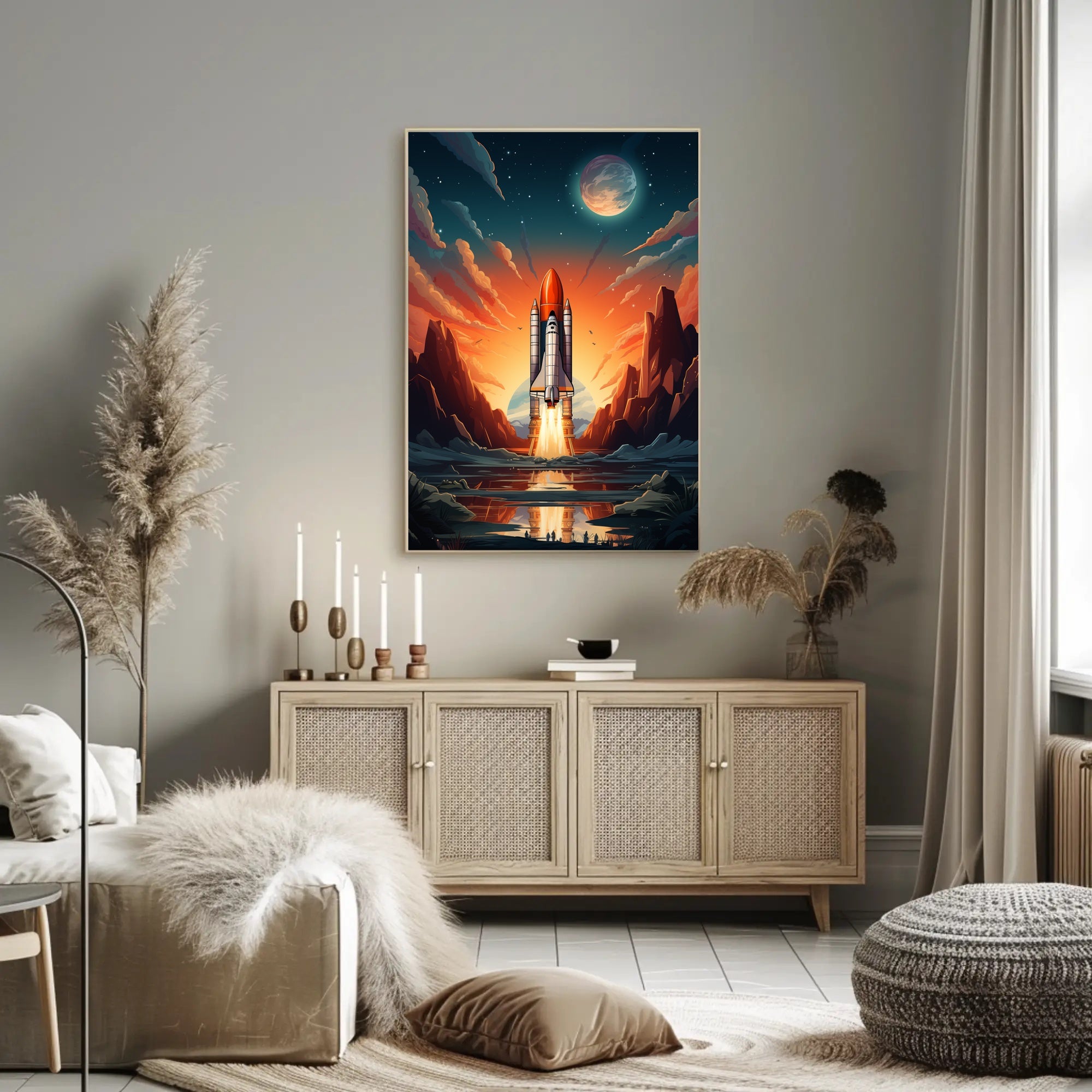 Celestial Launch Poster