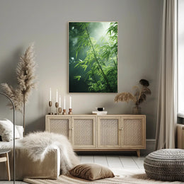 Bamboo Serenity Nature Print: Cultural or Heritage Poster