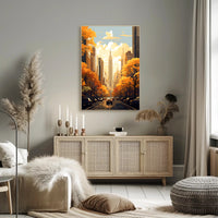 Autumn In The City Poster PosterGoat