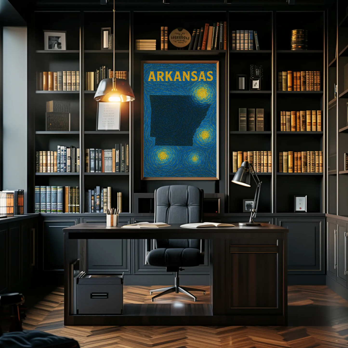 Arkansas Starry Night Poster