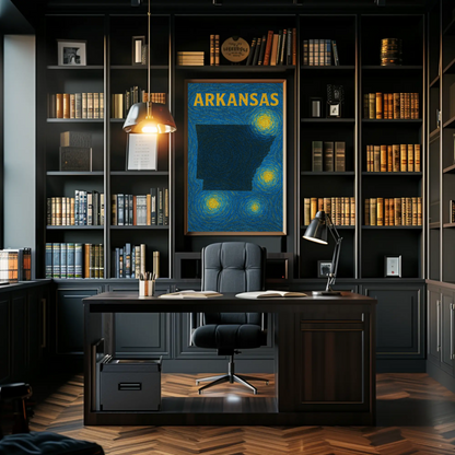 Arkansas Starry Night Poster