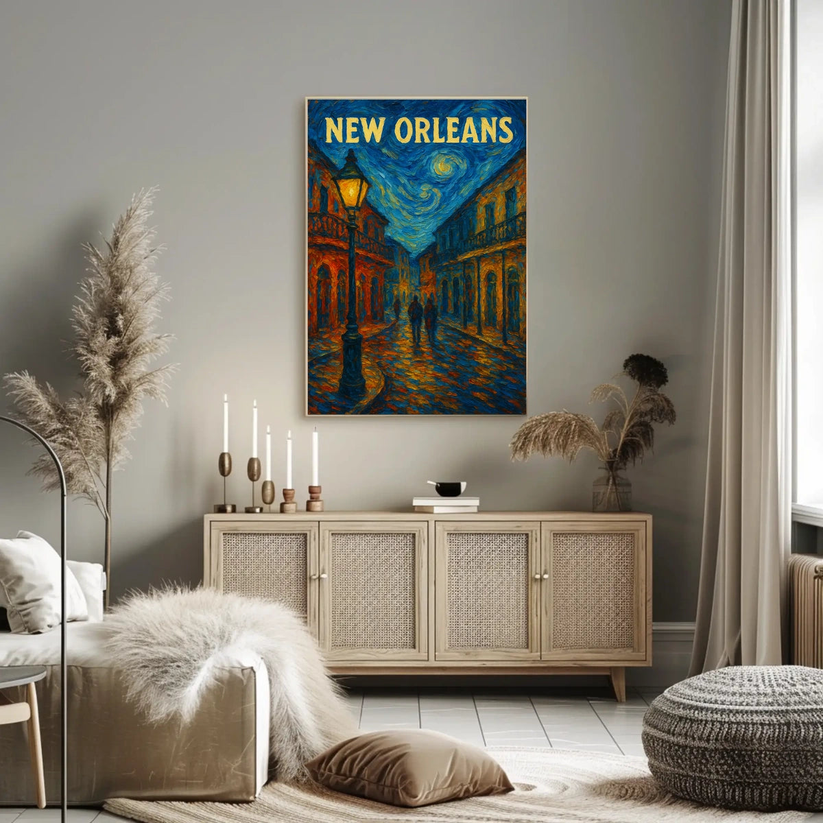 New Orleans Nightscape Poster