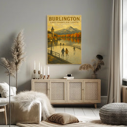 Burlington Lake Champlain Lights Poster