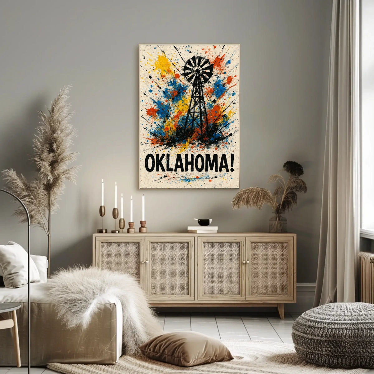 Oklahoma A Splash Of Color Poster