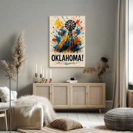 Oklahoma A Splash Of Color Poster