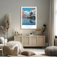 Tranquil Beauty of Ueno Park Poster