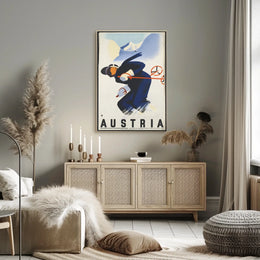 Austria Skiing Adventure Poster