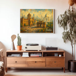 Iconic Landmarks of India Poster