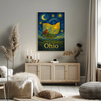 Ohio Starry Night Tribute Poster