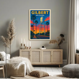 Gilbert Arizona Iconic Water Tower Poster