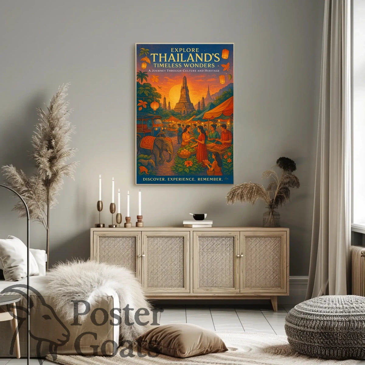 Thailand's Timeless Wonders Travel Poster