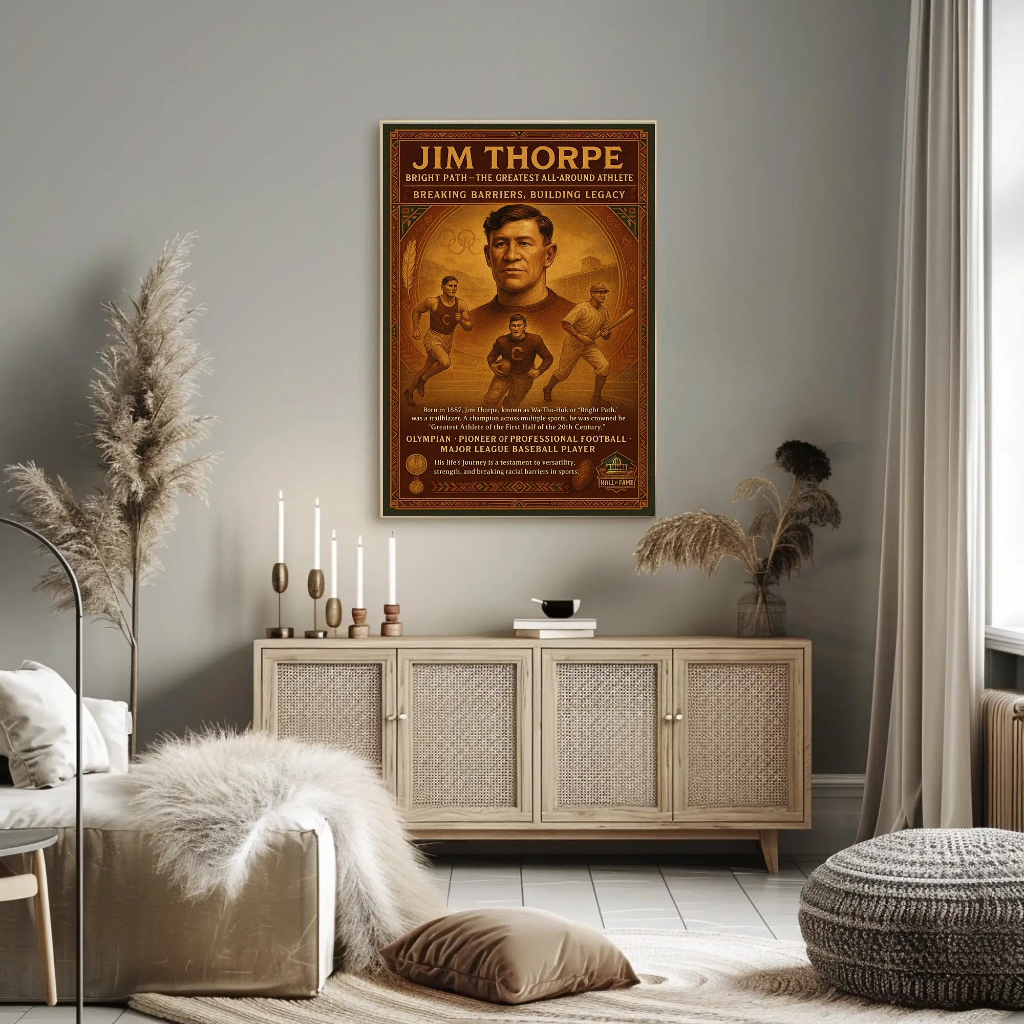 Jim Thorpe: Bright Path, The Greatest All-Around Athlete Poster
