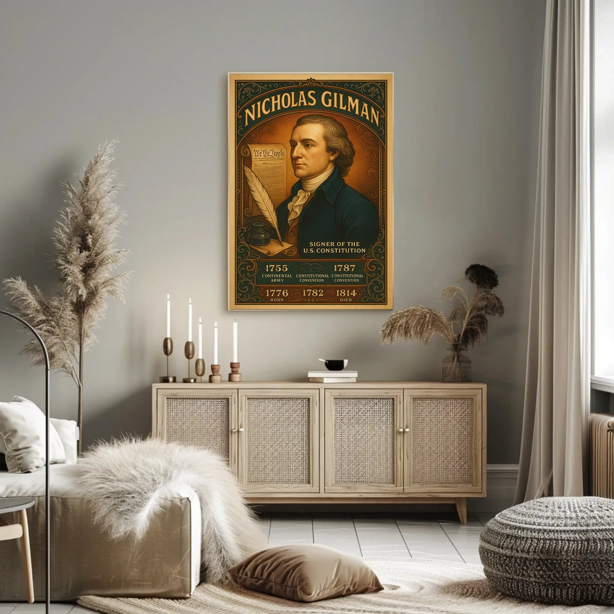 Nicholas Gilman Signer of the U.S. Constitution Poster