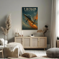 T-38 Talon Jet Vintage Military Recruitment Poster