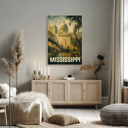 Mississippi State Capitol Poster