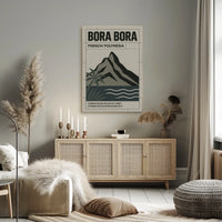 Bora Bora Modern Minimalist Travel Poster