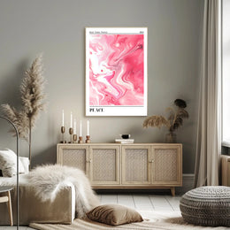 Good Vibes 2024: Serene Swirls Abstract or Artistic Poster PosterGoat
