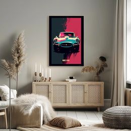 Retro Car Art Poster PosterGoat