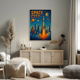 Space City Adventure Poster
