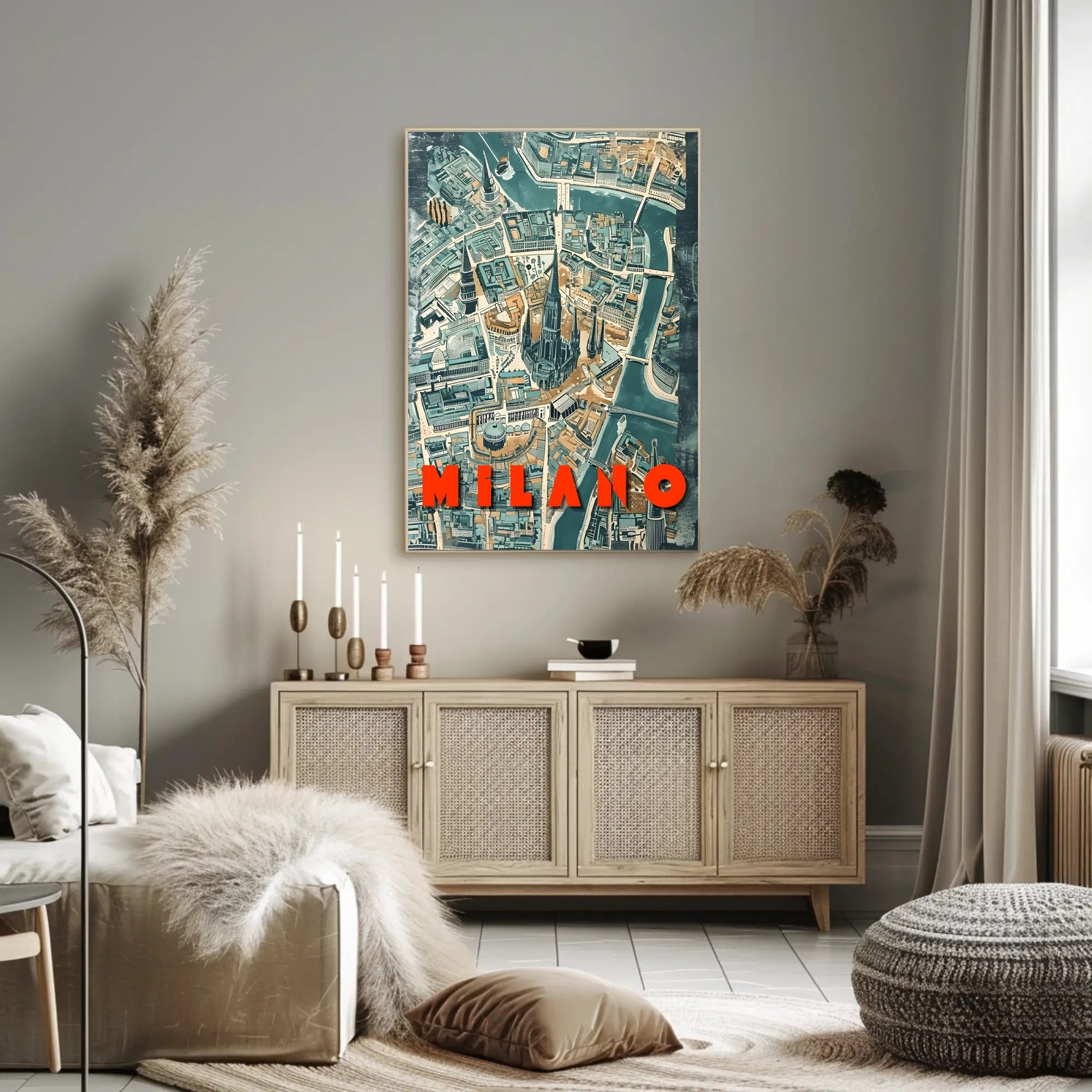 Milano Cityscape Poster
