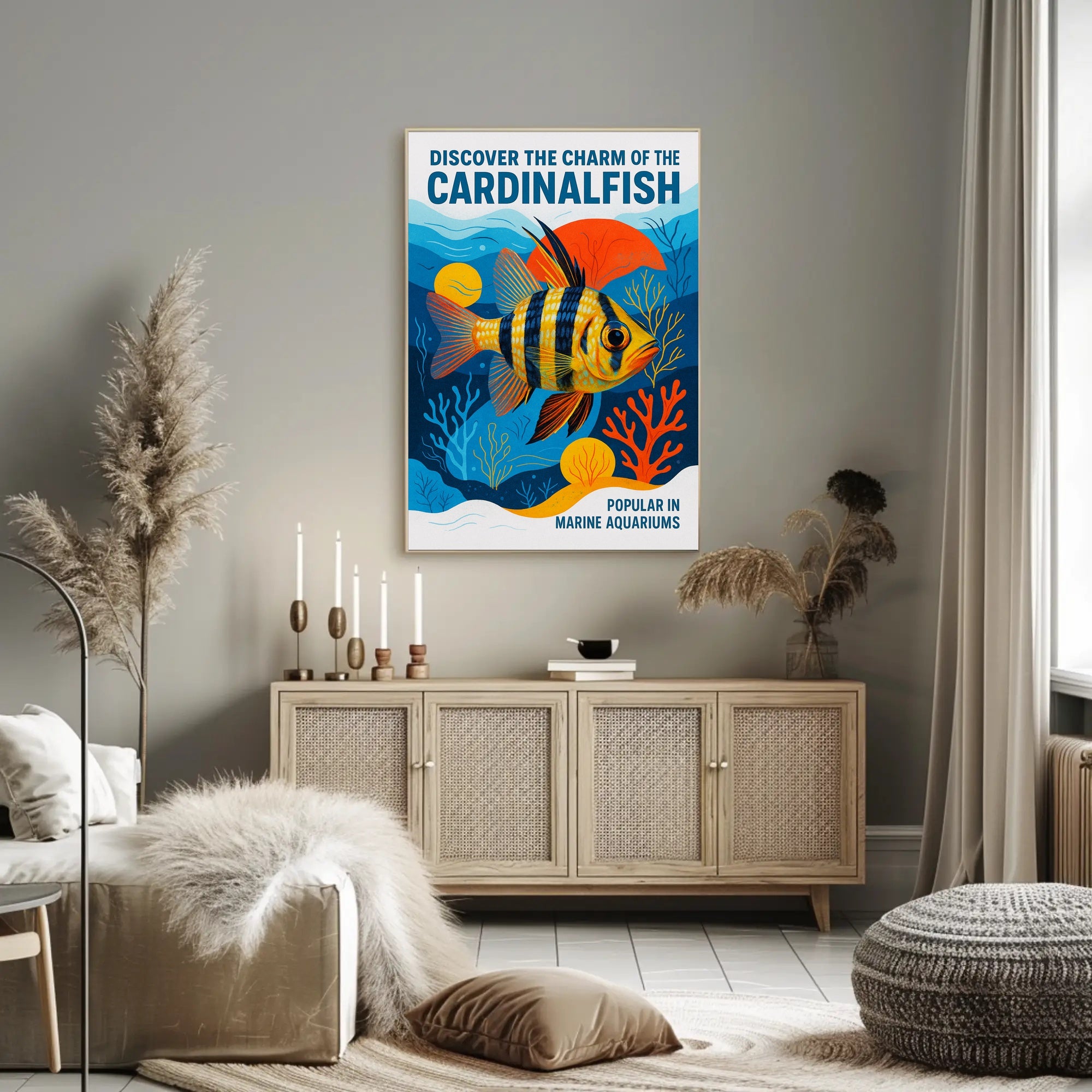 Discover the Charm of the Cardinalfish Poster PosterGoat