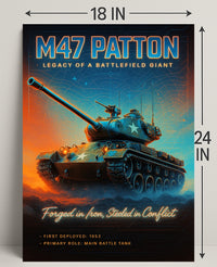 M47 Patton Legacy of a Battlefield Giant Poster PosterGoat